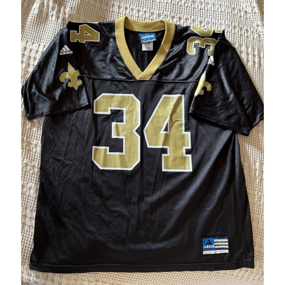 Vintage Adidas Ricky Williams #34 New Orleans Saints NFL Jersey Large